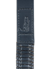 Midnight Blue Woven Leather Lead