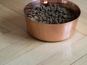 Solid Copper Dog Bowl