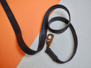 Midnight Blue Woven Leather Lead