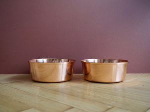 Solid Copper Dog Bowl