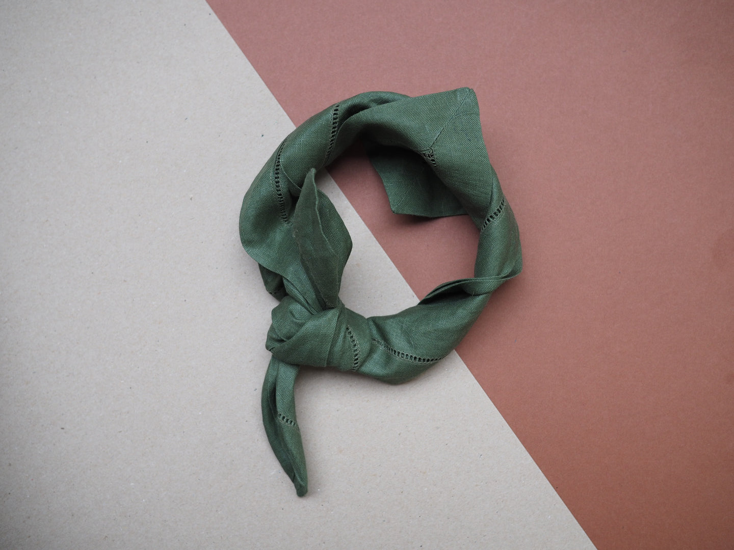 Sage Green Linen Dog Bandana